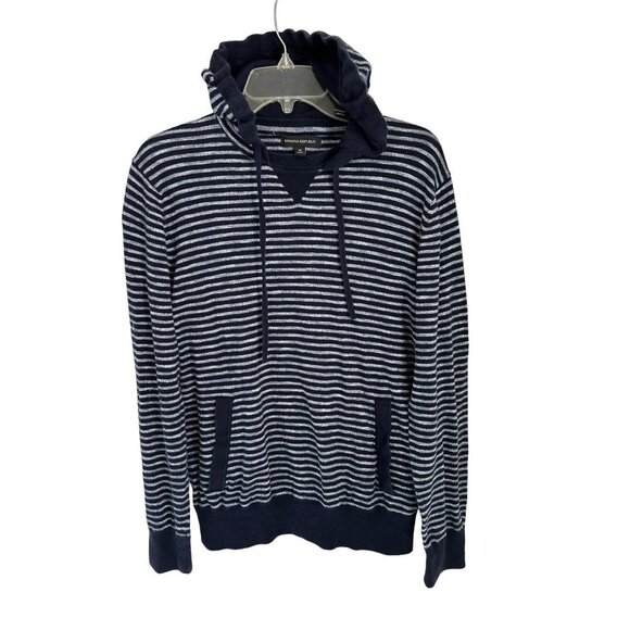Banana Republic Pullover Hoodie Striped Sweatshirt Pullover - Picture 1 of 6